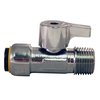Tectite By Apollo 1/2 in. Chrome Plated Brass Push-To-Connect x 1/2 in. MNPT Quarter Turn Straight Stop Valve FSBVS1212M